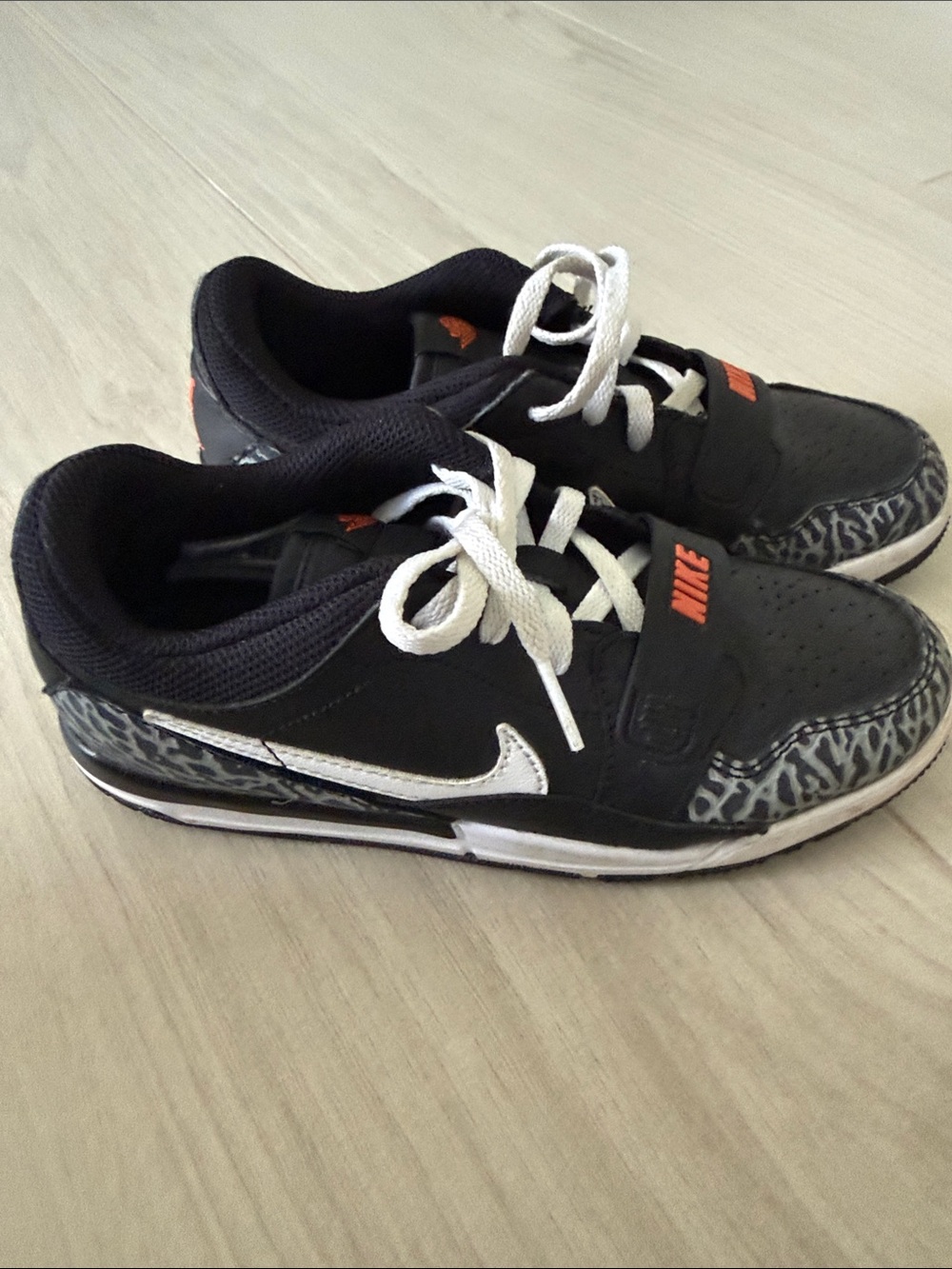 Air Jordan legacy Nike Kids Black & White Athletic Sneakers